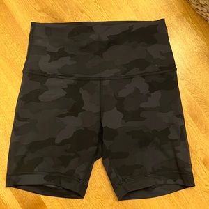lululemon athletica Black Camo Athletic Shorts